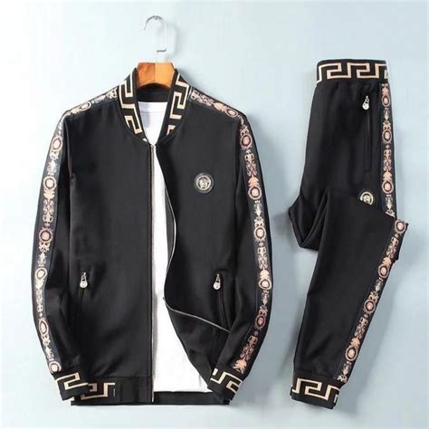 versace tracksuit top n pants|versace tracksuit men's sale.